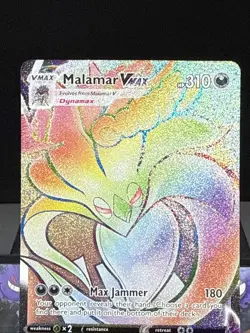 Pokemon Card Malamar VMAX 198/192 Rebel Clash Secret Rare Full Art Light Play - Image 2