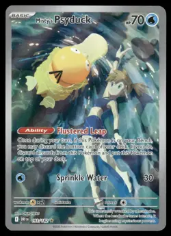 Pokemon Cards Misty's Psyduck 193/182 Destined Rivals Illustration Rare NM - Image 1
