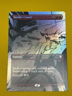 Sozins Comet Borderless Foil Avatar The Last Airbender - Image 1