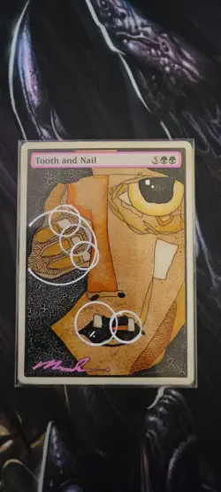 MTG ALTER: Tooth & Nail, by Mr Forest. Full art alter - Image 1