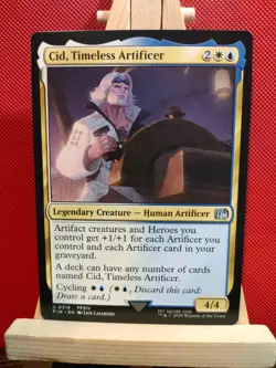 Cid, Timeless Artificer 0216 - Final Fantasy - Uncommon - NM (see pics) MTG - Image 1