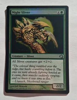 Magic MTG - Might Sliver (Foil) - Premium Deck Slivers - LP - Image 1