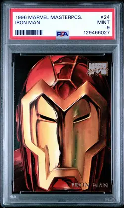 PSA 9 1996 Marvel Masterpieces #24 Iron Man MINT 9 Higher! - Image 1