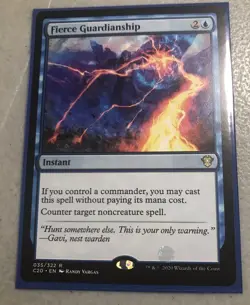 MTG MAGIC FIERCE GUARDIANSHIP NEAR MINT Precon Commander - Image 1