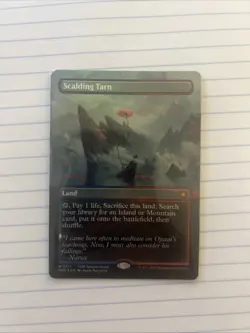 FOIL Scalding Tarn (Borderless) Special Guests Foil - Tarkir Dragonstorm Mtg NM - Image 1