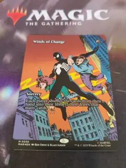 Mtg. Winds of Change. Foil Borderless. Marvel Universe Eternal-Legal. Pack Fresh - Image 1