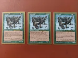 MTG - Lhurgoyf x3 - World Championship 1997 - Gold Border - NMINT - Image 1