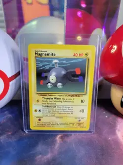 Magnemite 53/102 Pokemon TCG Base Set Unlimited Regular Common LP - Image 1