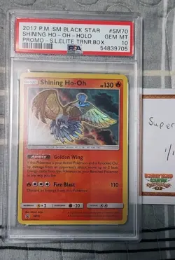 Pokemon Shining Ho-Oh Shining Legends ETB Holo Promo SM70 PSA 10 Gem Mint - Image 2