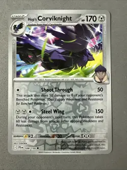Pokemon TCG * Journey Together 108/159 Hop's Corviknight U REVERSE HOLO * NM - Image 1