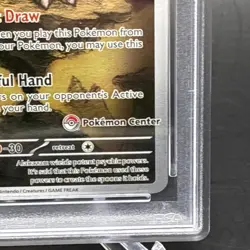2025 Pokemon Mega Evolutions ETB - Alakazam 009 - Pokemon Center Promo PSA 10 - Image 3