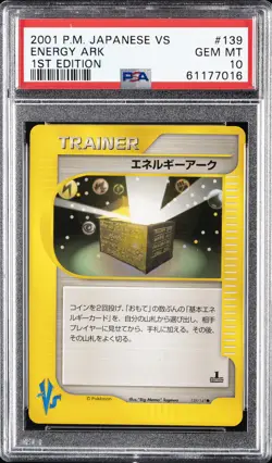 2001 POKEMON JPN VS 1ST ED #139 ENERGY ARK PSA 10 - Image 1