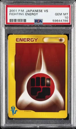 2001 POKEMON JPN VS FIGHTING ENERGY PSA 10 - Image 1