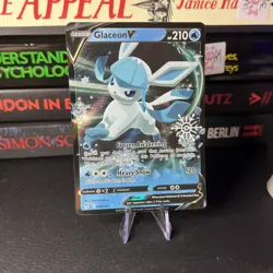Pokemon TCG Glaceon V Holiday Calendar Promo Snowflake Stamp 040/203 - Image 1