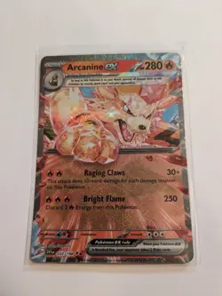 Pokemon TCG Arcanine ex Scarlet & Violet Base Set 032/198 Holo Double Rare - Image 1