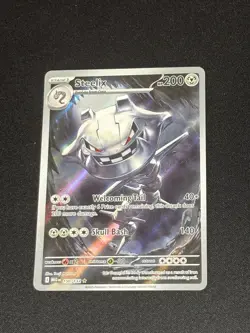 Pokemon Illustration Rare Steelix 150/132 Me01: Mega Evolution Holo (NM) - Image 1