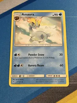 NM Amaura 27/131 Pokemon SM Forbidden Light Near Mint Ships Quick - Image 1