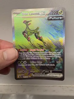 Pokemon TCG Iron Leaves EX 203/162 Special Illustration Rare, Temporal Forces NM - Image 2