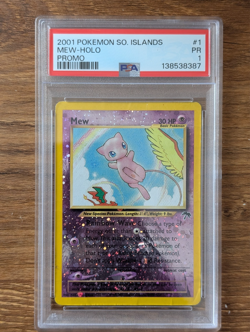 2001 Pokemon Southern Islands Promo PSA 1 Mew Holo Reverse Cosmos FRESH NEW SLAB - Image 1