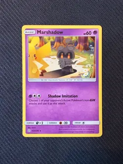 2019 POKEMON TCG MARSHADOW 103/236 Cosmic Eclipse Non Holo RARE NM Pikachu #11 - Image 1