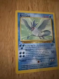 Pokemon TCG | Articuno - 17/62 Non-Holo | Fossil Set 1999 | Vintage Rare - Image 3