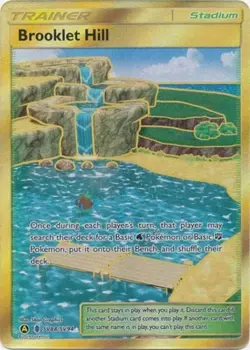 NM-Mint, English - 1 x Pokemon Brooklet Hill - SV88/SV94 - Secret Rare Hidden Fa - Image 1