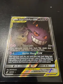 Pokemon S&M Team Up Gengar & Mimikyu GX 165/181 Alt Art Tag Team English (REAL) - Image 2
