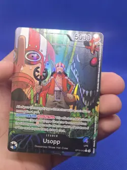 One Piece Royal Blood Usopp OP10-042 Parallel Alternate Alt Art Leader NM - Image 2