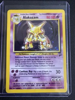 Alakazam - 1/130 - Pokemon Base Set 2 Holo Rare Card WOTC - Image 3
