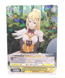 Weiss Schwarz Konosuba The Movie KS/W76-E003 R Darkness English Card - Image 1