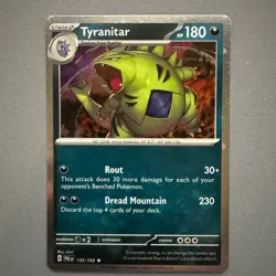 Tyranitar 135/193 Cosmos Holo Promo Rare - Paldea Evolved - Pokemon TCG Card - Image 1