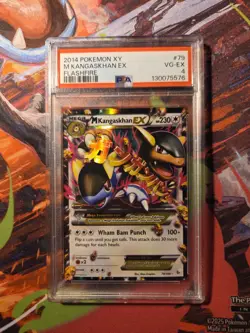 Pokemon TCG M Kangaskhan EX Ultra Rare Holo Card 79/106 XY Flashfire 2014 PSA 4 - Image 1