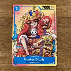 Bandai One Piece Card Game Monkey.D.Luffy P-043 2nd Anniversary Promo Card - Image 1