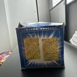 Pokemon Card Poliwhirl 23K Gold Plated 1999 Burger King in Box With Ball - Image 2