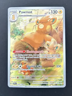Pokemon Pawmot Holo Illustration Rare Card 209/198 Scarlet Violet M/Nm Condition - Image 1
