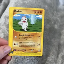 Machop | 74/144 | Skyridge | Non holo | e series | Pokemon card | Light Play - Image 1