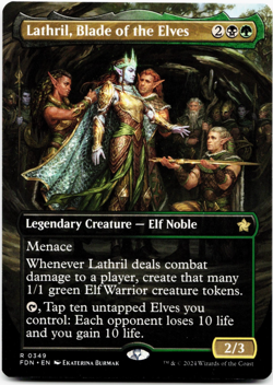 Lathril, Blade of the Elves (Borderless) - [Foundations] Magic MTG NM 💀🌳 - Image 3