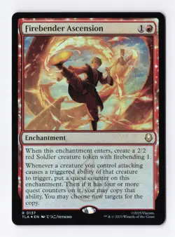 Firebender Ascension (Foil) 0137 (R) MTG Avatar: The Last Airbender (TLA) - Image 1
