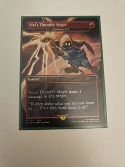 MTG FOIL Vivi's Thunder Magic Final Fantasy Secret Lair Lightning Bolt Alt - Image 1
