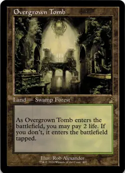 Overgrown Tomb (Retro Frame) R Ravnica Remastered 407 NM - Image 1