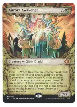 MTG Aurora Awakener #0323 Showcase Lorwyn Eclipsed MYTHIC Rare NM IN HAND - Image 1