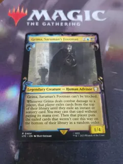 MTG. Grima Saruman's Footman. Showcase Scrolls. Lord Of The Rings. Pack Fresh - Image 1