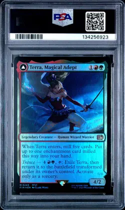 2025 MTG FINAL FANTASY FOIL #0245 ESPER TERRA/TERRA, MAGICAL ADEPT PSA 10 - Image 2