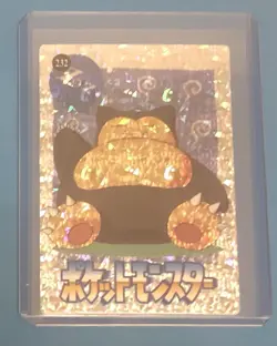 Vintage 1999 Pokemon Pocket Monsters Vending Snorlax #232 Prism - Image 1