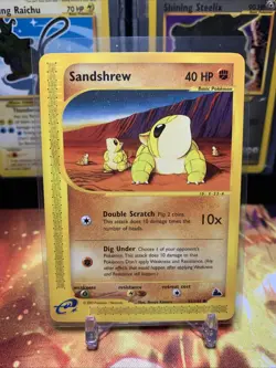 Pokemon TCG Sandshrew 92/144 Skyridge Non-Holo 2003 WOTC NM Vintage E Series - Image 1