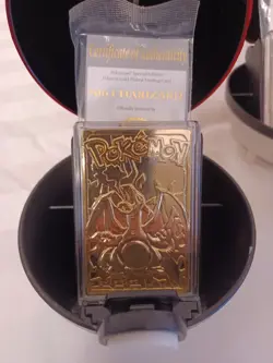 POKEMON #06 CHARIZARD CARD 1999 BURGER KING LIMITED EDITION 23K GOLD PLATED WITH - Image 2