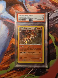 PSA 4 Charizard 19/113 Legendary Treasures Pokemon Cosmos Holo WOW LOOK AUCTION - Image 1