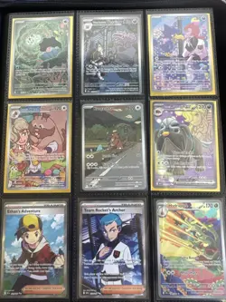 Pokemon TCG Destined Rivals Illustration Rare Lot Of 9 Kangaskhan Greedent - Image 1