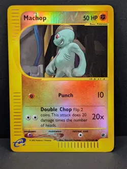 Machop 117/165 Expedition Base Set Reverse Holo Rare Pokemon TCG Nintendo MP - Image 1