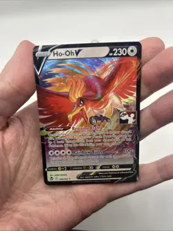 140/195 Ho-oh V Prize Pack Series Stamped Play Pokemon TCG Silver Tempest - Image 3